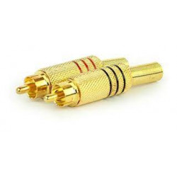 PLUG RCA MACHO METALICO