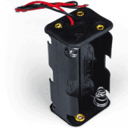 SUPORTE PARA 4 PILHAS AA