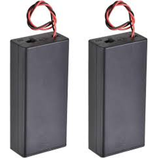 SUPORTE COM TAMPA E CHAVE L/D PARA 2 BATERIA 18650 